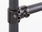 Preview: 2 Wege Verbinder T Verbinder Verbinderstück für schwarzes 27 mm Rohr rund Wandregalsystem Garderobensystem Kleiderkammer Kleiderstangen für Art Nr W03BK