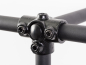 Preview: 4 Wegeverbinder Verbinder Eckverbinder für schwarzes 27 mm Rohr rund Wandregalsystem Garderobensystem Kleiderkammer Kleiderstangen für Art Nr W03BK