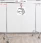 Preview: Kleiderständer Maxi XXL 140 cm Breit bis 210 cm ausziehbar mit 4 grossen 80 mm Rollen stabile Ausführung bis 140 kg belastbar Art Nr 11 140 80