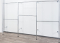 Preview: Wandregalsystem Garderobensystem Kleiderkammer Kleiderstangen 200x230 cm breit und 40 cm tief Etagen individuell einzustellen Wandbefestigung und Gummifüsse stabile Stahlrohre verchromt Art Nr W14