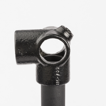 3 Wegeverbinder Rückseite Verbinder Eckverbinder für schwarzes 27 mm Rohr Art Nr W03BK Eck