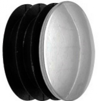 Enkappe für Rundrohr 25 mm mit Chrom Kappe für Dachschräge Garderobe Kleiderständer Kleiderstange begehbarer Schrank Art Nr St.09.150.100