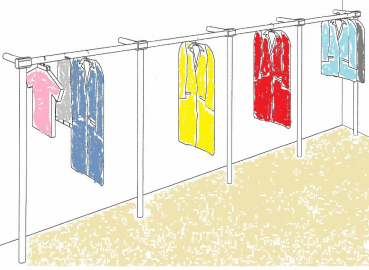 Garderobe, Kleiderstange St.81.400