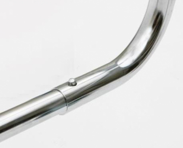 Klick Verschluss Verbindung Detail für einfaches auf und abbauen bei Kleiderständer Klappständer Rollständer Konfektionsständer für Art Nr 14-140-80