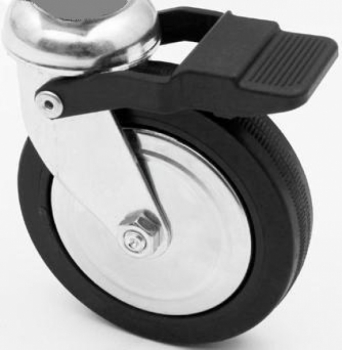 Rolle Gross für Kleiderständer Klappständer Rollständer Konfektionsständer 80 mm Lenkrolle mit Kugellager und Bremse für Art Nr 11 140 80
