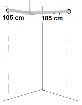 1er Eck-Umkleidekabine, Eck-Ankleidekabine