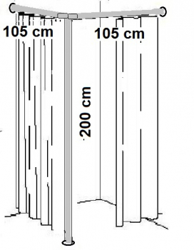 1er Eck-Umkleidekabine, Eck-Ankleidekabine