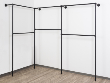 W21BK - Kleiderkammer, Kleiderstangen, Wandregalsystem, Garderobensystem