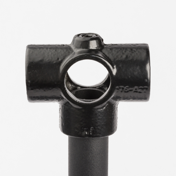 4 Wegeverbinder Rückseite Verbinder Eckverbinder für schwarzes 27 mm Rohr Art Nr W03BK