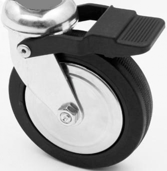 Rolle Gross für Kleiderständer Klappständer Rollständer Konfektionsständer 80 mm Lenkrolle mit Kugellager und Bremse für Art Nr 56-140-80-02